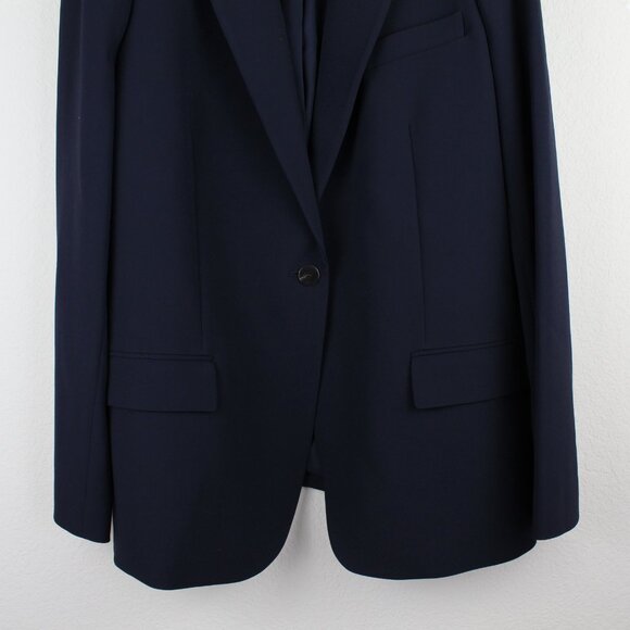 NWT Theory Staple Blazer in Admiral Crepe, Deep Navy - Picture 7 of 12
